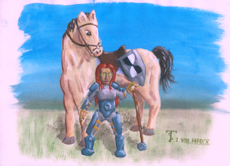 Niniel: training ride (acrylic version)